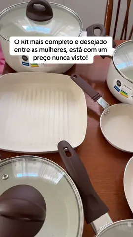 Aquele kit que toda dona de casa merece ter! #panelaceramica #brinox #panelamaravilhosa
