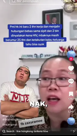 Tkw Hongz kong Positiv HIV akibat pergaulan bebas , makanya jangan asal cucok tanam yaa gesss