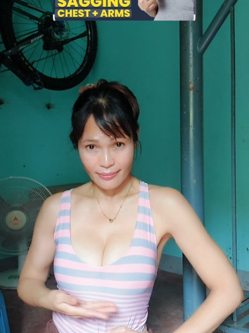 Para sa mga lawlaw na dibdib at laylay na braso #breastexercise  #laylaynabraso #Fitness #fyp #fitmom 