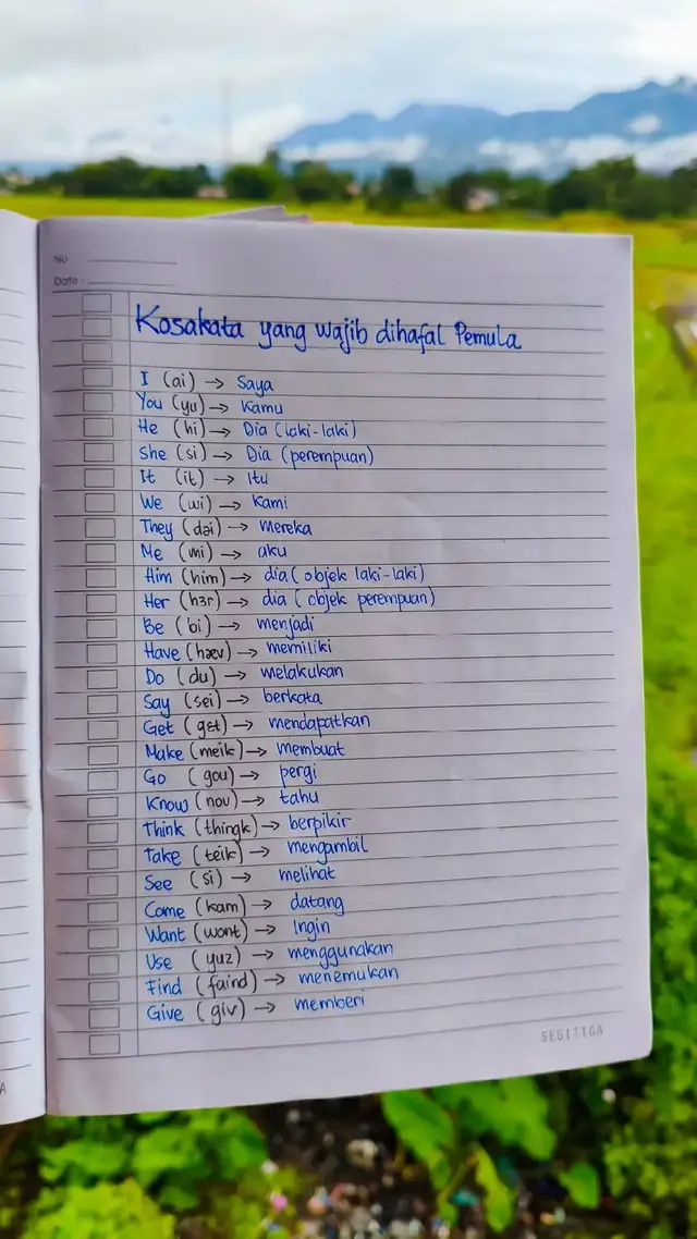 Kosakata dalam bahasa Inggris beserta cara bacanya cocok buat pemula. #kosakata #vocabulary #english #fblifestyle