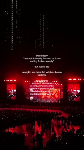 #judikaliveinmalaysia2025 really does hit me hard. “aku tetap menunggumu” really does highlight what ive been doing all this time.  #keranajudika #fypage @DTR Nation 