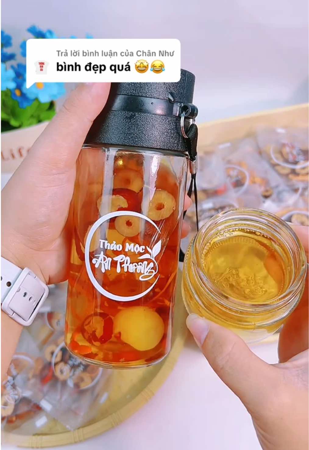 Trả lời @Chân Như MUA TRÀ ĐƯỢC TẶNG BÌNH VÀ 10GÓI TRÀ NỮA #linhlacquann #tradongtrungtuvi #xuhuong 