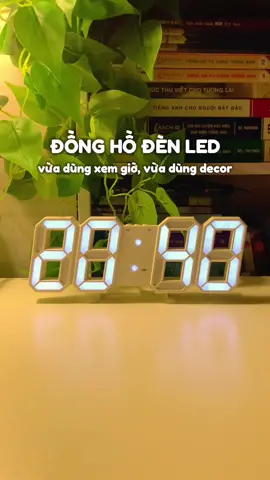 Một em đồng hồ vừa xem giờ, vừa dùng decor, vừa dùng làm đèn ngủ lun, quá là okela đi #donghodenled #dongholed #decoration 