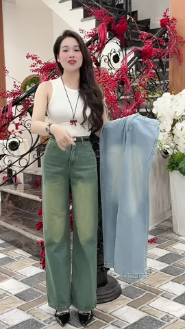 Quần jean xuông cạp cao xinh lắm #quanjeanxuong #quanjeannu  #xuhuong #thinhhanh #hoalela1102 