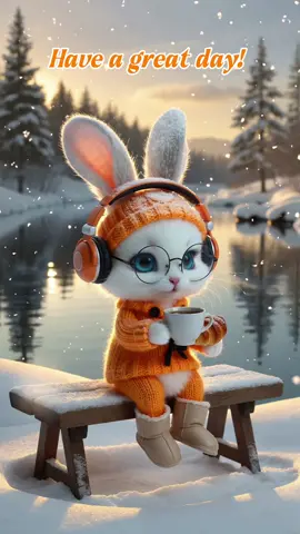 “Warm Moments by the Fireplace 🧡❄️” #vibes #winter #bunny #cute  #snuggles