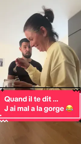 Quand il te dit, j’ai mal à la gorge 😂. Je lui donne le produit le plus efficace et naturel de l’huile essentielle avec du miel. Fou rire garantie.  @guiguilodge  #mauxdegorge #pourtoi #foryoupage❤️❤️   #lacomtessevirginie #hiver 