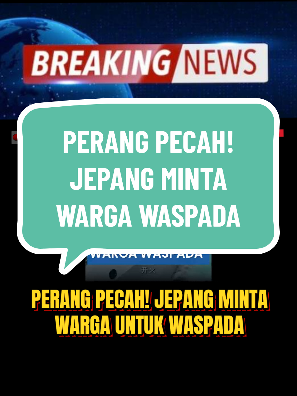 Jepang minta warganya untuk waspada