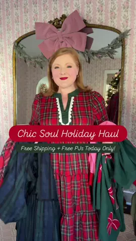 Liz McGuffin is rocking our new holiday #arrivals and making it impossible to choose a fave! 😍✨ Get them all with free shipping and a free gift using code JOLLY! 🎁💝 *Free standard US shipping. Free pajamas with purchase while supplies last. Select size at checkout. Valid on orders $30+. Promotion ends 11/19/25 at 2:00AM CST. #shopchicsoul #chicsoul #plussize #plussizefashion #plussizestyle #plussizeboutique #boutique #boutiqueshopping #boutiquestyle #curvymodel #newarrivals #addtocart #styleinspo #trendy #trending #shopnow #onlineshopping #outfitinspo #curvyinspo #fall #fallstyle #fallcollection #fallfashion