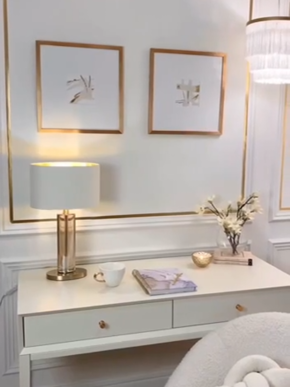 Fita Adesiva Dourada Lisa Para Parede ✨🛍️ #afiliadashopee #fita #adesiva #dourada 