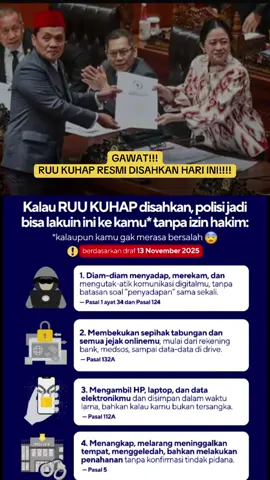 Bahaya! Gawat! Ini bisa Merugikan rakyat!!! Apakah bakal ada demo lagi? #ruu #kuhap #uu #sah #dpr 
