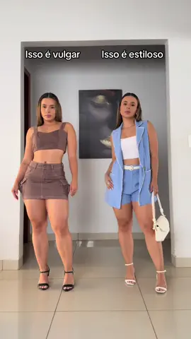 A mulher estilosa não precisa de muito pra chamar atenção o brilho vem do bom gosto!✨ #dicasdemoda #moda #issoévulgar #issoéestiloso #dicasdelook      