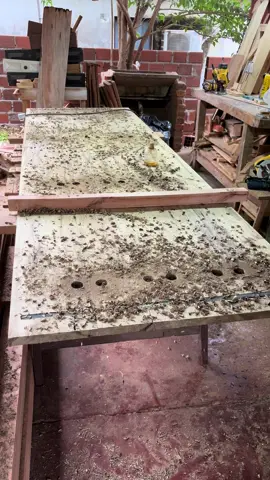 Tapa para Mesa en Laurel 300x87cm espero les guste como va quedando  #cernepytä #carpinteria #muebles 