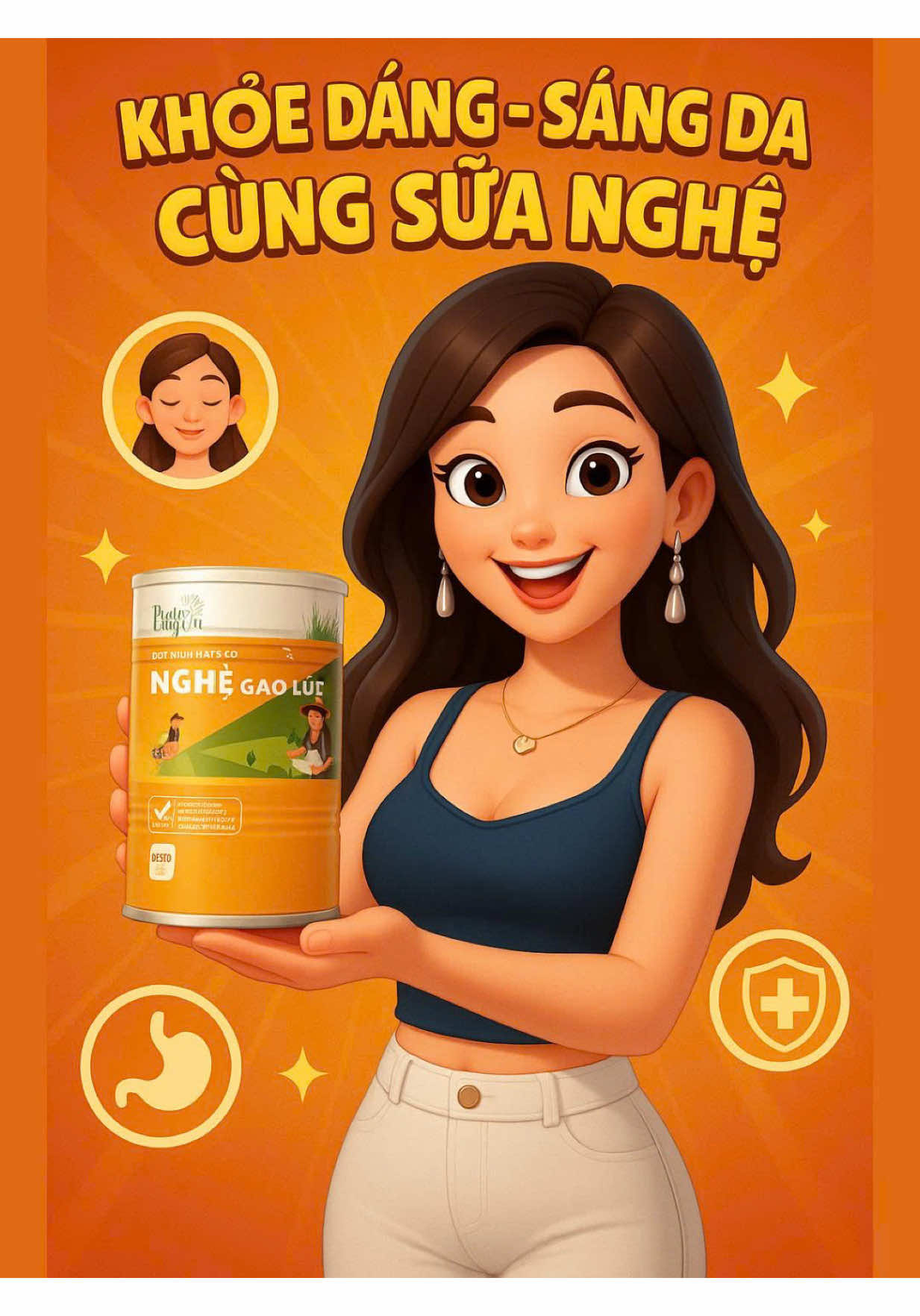 Uống sữa nghệ mỗi ngày và bạn sẽ bất ngờ với sự thay đổi của cơ thể mang lại. #nghệ #sữanghệ #LearnOnTikTok #xuhuong #khoedepcungban 