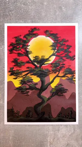 Pastel & Acrylic Painting Idea 🧡☀️