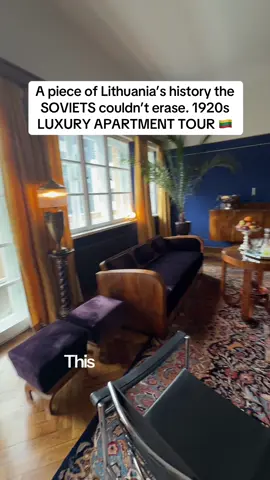 Hidden inside this building: a preserved 1920s Lithuanian apartment frozen in time 👀 this is what Lithuanian luxury looked like before the Soviet era… unreal. #fyp #lithuania #interiordesign #kaunas #apartmenttour 