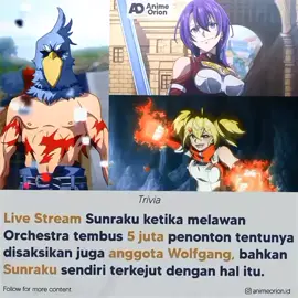 Setelah pertarungannya dengan Orchestra selesai, Kyoju dari Guild perpustakaan mengatakan pada Sunraku bahwa Live stream pertarungannya menembus 5 juta penonton lebih dan di saksikan oleh seluruh dunia meski game Shangri-La Frontier masih Region lock. Sunraku yang mendengar itu langsung terkejut dan panik, ia mengira bahwa Live stream itu hanya di saksikan oleh guild perpustakaan namun Kyoju salah mengatur stream tersebut dan membeberkannya ke publik. Ketika Sunraku mencoba membuka Inboxnya, ia sudah mendapati spam pesan dan Telpon dari Pencilgon dan Oikatzo, karena panik Sunraku langsung mengatakan ingin pensiun dari Shangri-La Frontier. Sedangkan kondisi di Grub Wolfgang semua membahas Sunraku, beberapa memuji Sunraku tentang pertarungannya dengan Orchestra, seperti Rust, Mord & kyogoku. Lalu Pencilgon dan Oikatzo mengungkapkan kekesalannya dengan mengejek Sunraku. Sedangkan Psyger-0 tidak tau kalau Sunraku melakukan live stream melawan Orchestra dan ia menanyakan dimana tempat agar bisa menonton live stream tersebut Dalam situasi ini Sunraku sendiri melarikan diri dan menghilang dengan cara bermain game offline. Title?Shangri-La Frontier Source?WN animeorion.id #wolfgang #shangrilafrontier #slf #anime #sangrilafrontier 