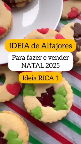 Alfajores natalinos são uma ideia FANTÁSTICA pra ganhar dinheiro agora no Natal 🎄✨ Se você está buscando renda extra 2025, oportunidade de ganhar dinheiro no Natal ou quer começar um negócio de confeitaria lucrativa, os alfajores são o doce perfeito: custo baixo, produção simples e altamente lucrativo. Você pode criar apresentações super vendáveis: • unidades avulsas em embalagem temática • caixinhas premium de alfajor para vender • latinhas natalinas personalizadas • combos especiais pra quem quer doce lucrativo pra presentear • sabores variados que chamam atenção nas festas ✨ E pra facilitar sua produção, aqui vai uma receita fácil de alfajor argentino: Ingredientes: • 150 g margarina • 50 g açúcar refinado • 50 g mel • Raspas de laranja + limão • Essência de baunilha • 1 ovo • 250 g farinha de trigo • 50 g amido de milho • 1 c.c. fermento • ½ c.c. bicarbonato • Pitada de sal Modo de preparo: Misture a margarina com o açúcar e o mel até virar um creme claro. Adicione o ovo, raspas e baunilha. Por último, coloque os secos e forme uma massa homogênea. Leve à geladeira por 20 min, abra, corte os discos e asse por 8 a 10 min a 160°C. Recheie com o sabor que quiser e capriche na embalagem — porque alfajor bem apresentado vende sozinho! 💰✨ Se você quer ideias de embalagem de Natal, produtos fáceis, receita para vender e formas de ganhar dinheiro em casa, esse é o melhor momento do ano pra começar. 📲 Agora compartilha com aquela amiga que está procurando ideias lucrativas pra faturar muito no fim do ano! . #natal2025 #doceslucrativos #receitas #fyp 
