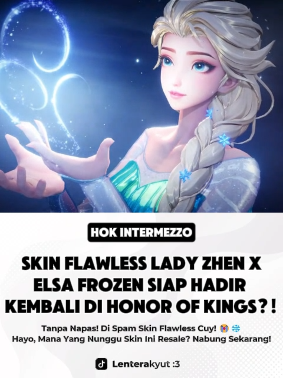 Skin kolaborasi Honor of Kings x Disney Frozen siap hadir kembali di server HOK Global?! Bocoran terbaru dari professor mengungkapkan asset untuk Winter Wonderland mendapatkan pembaruan di HOK Test Server Global khususnya di skin minion frozen dan spesial effect. Hal ini memperkuat bahwa skin flawless Lady Zhen x Elsa bakalan hadir kembali/resale dalam waktu dekat, kemungkinan pertengahan desember atau dekat dengan hari natal. Selain Lady Zhen, event kolaborasi ini juga menghadirkan skin untuk Xi Shi x Anna yang bisa didapatkan secara gratis lewat event. Hayo, token sudah siap belum? Dibutuhkan kurang lebih 3800-5000 Token untuk mendapatkan skin lady zhen x froze ini, jadi nabung dari sekarang! ❄️ #honorofkings #honorofkingsindonesia #hokstudio #hokglobal #honorofkingsphilippines #honorofkingsbrasil #mobaforeveryone #hokindonesia #hokcreatorcamp