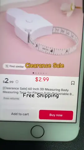 Clearance Sale. No more guessing size. Pull, Click,done-super accurate every time. #fitnesshack #bodygoal #tapemeasure #GymTok #tiktokmademebuyit 