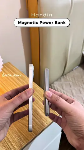 Say goodbye to bulky chargers! Stay powered anytime, anywhere with the Handin Ultra-Thin Magnetic Power Bank #fyp #handin #minipowerbank #powerbank #gadgets 