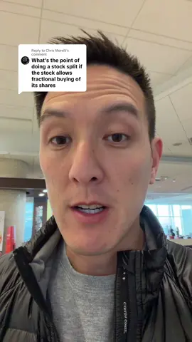 Replying to @Chris Morelli why companies still do stock splits even though you could buy them fractionally 