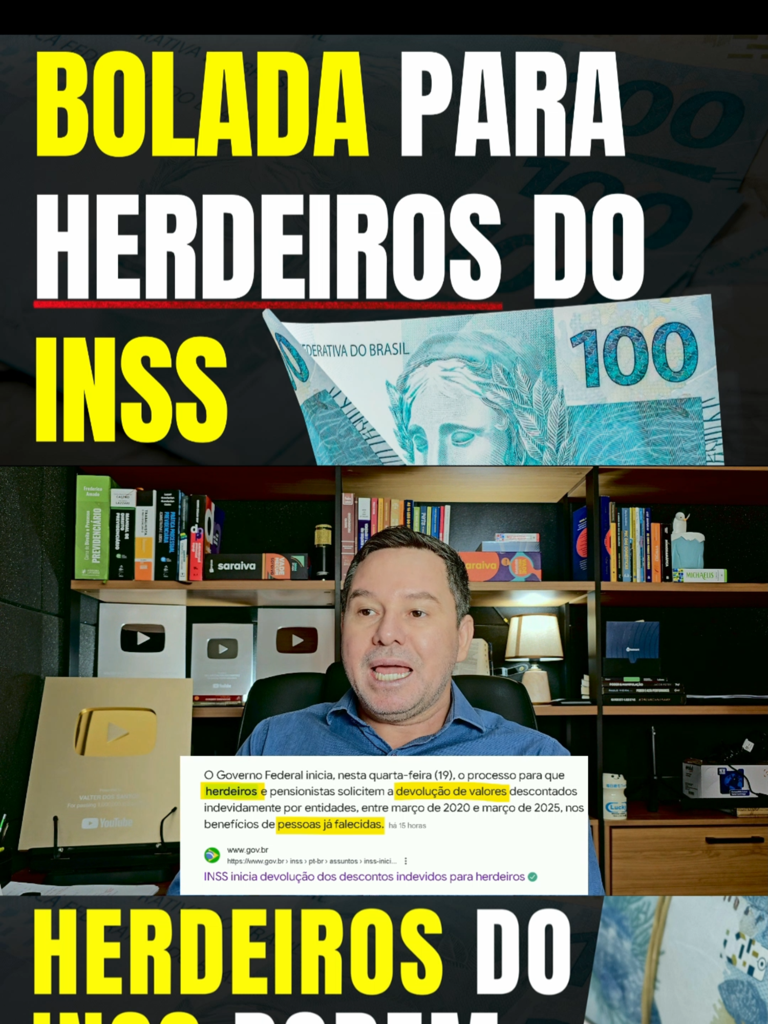 BOLADA PARA HERDEIROS DO INSS, PAGAMENTO COMEÇA DIA 19 /// O Governo Federal inicia, nesta quarta-feira (19), o processo para que herdeiros e pensionistas solicitem a devolução de valores descontados indevidamente por entidades, entre março de 2020 e março de 2025, nos benefícios de pessoas já falecidas.