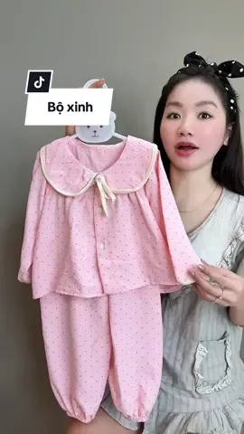 Bộ mặc nhà xinh cho bé#dungmeocheck #boxinh 