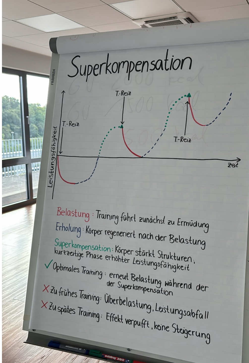 Superkompensation erklärt: Nach dem Training sinkt deine Leistung erst ab – doch in der Erholung baut dein Körper extra Reserven auf. Trainierst du im richtigen Moment wieder, wirst du stärker als zuvor. 💪✨ Erholung = Fortschritt! #fitnessmotivation #fyp #superkompensation #muskelaufbau #motivaton 