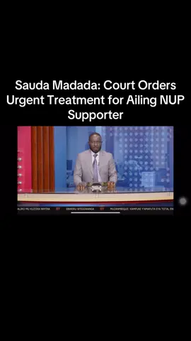 A Grade One Magistrate on Tuesday directed that National Unity Platform (NUP) supporter Sauda Madada receive urgent medical attention after her health deteriorated while in detention Magistrate Damalie Agumasiimwe made an unannounced visit to the court holding cells following reports that Madada, who has spent more than two months on remand, had been seen vomiting blood. #foryou  #kampala_uganda🇺🇬🇺🇬🤝  #bobiwineuganda✊✊✊✊✊✊  #ntvakawungezi  #following 
