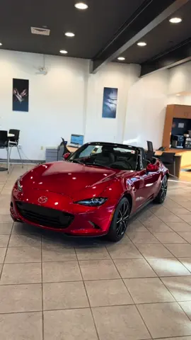 🔥 JUST LANDED: 2025 Mazda Miata MX-5 GT A 🔥 Soul Red Crystal Metallic — the color EVERY Miata looks its best in. 😮‍💨❤️ This one’s built for the drivers who get it: • ⚙️ High-revving Skyactiv-G 2.0L — pure, lightweight fun • 🎯 6-speed manual with short, razor-sharp shifts • 🪶 Perfect 50/50 balance that makes every turn addictive • 🏁 GT A package: premium leather, advanced safety, Bose® audio • ☀️ Quick-drop manual soft top — top down in seconds Miata owners love: ✔️ The connection you feel to the road ✔️ The community & culture (Miata is ALWAYS the answer 😎) ✔️ A true sports car without the supercar price ✔️ That iconic, timeless roadster look If you’ve been waiting for THE driver’s car… this is it. Now available at Mazda of Wooster — come see why the MX-5 is still the king of pure driving pleasure. 🚗💨 #fyp #Mazda #Miata #viral #trending 