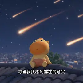 你夜空中星还在吗？我很想让你知道 #治愈系动画短片 #水豚噜噜 #夜空中最亮的星 #谁懂NPC心里的五味杂陈 #money_lu 