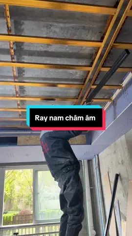 Cách lắp đặt ray nam châm âm Trần #lednhomdinhhinh #xuhuong 