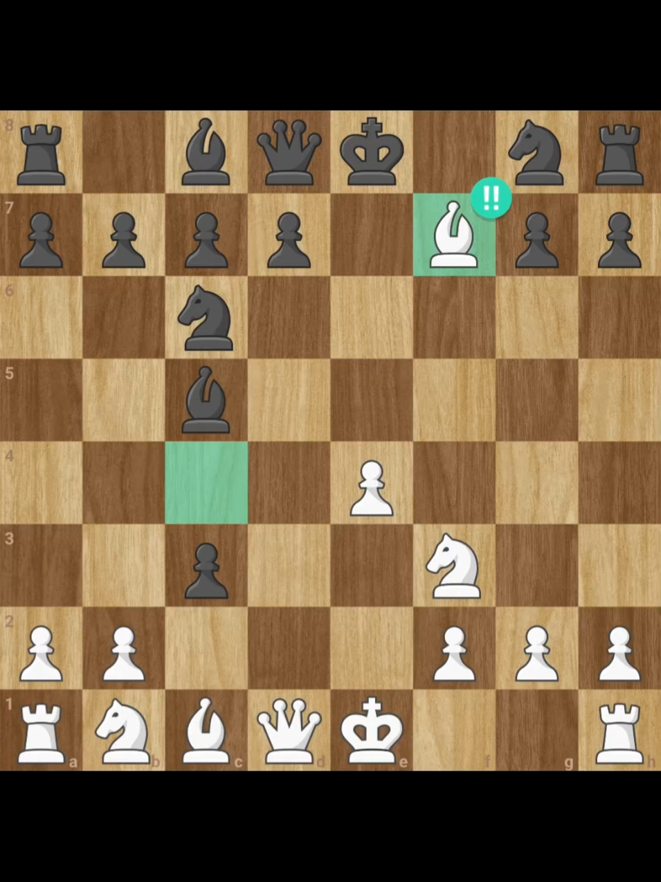 Gambito escosés con una precisión de 99.8% 🥀 #brilliant #great #sacrifice #bishop #gambit 