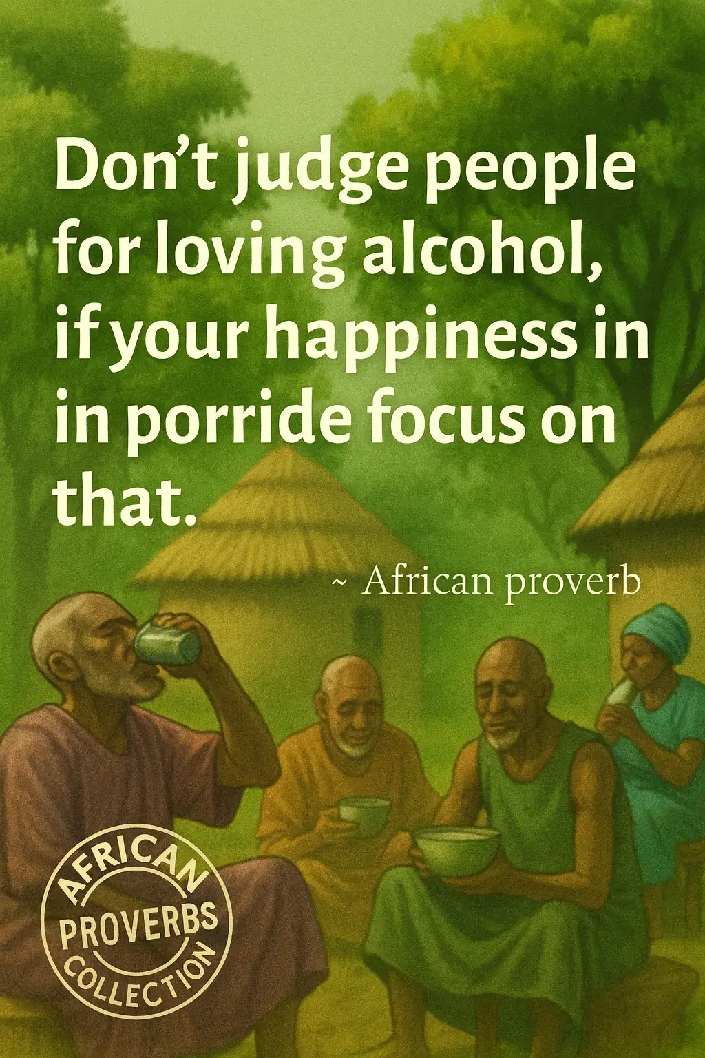 MEANING: Focus on what makes you happy and let others enjoy what makes them happy. Don't judge their choices. #AfricanProverbs #Africa #fyp 