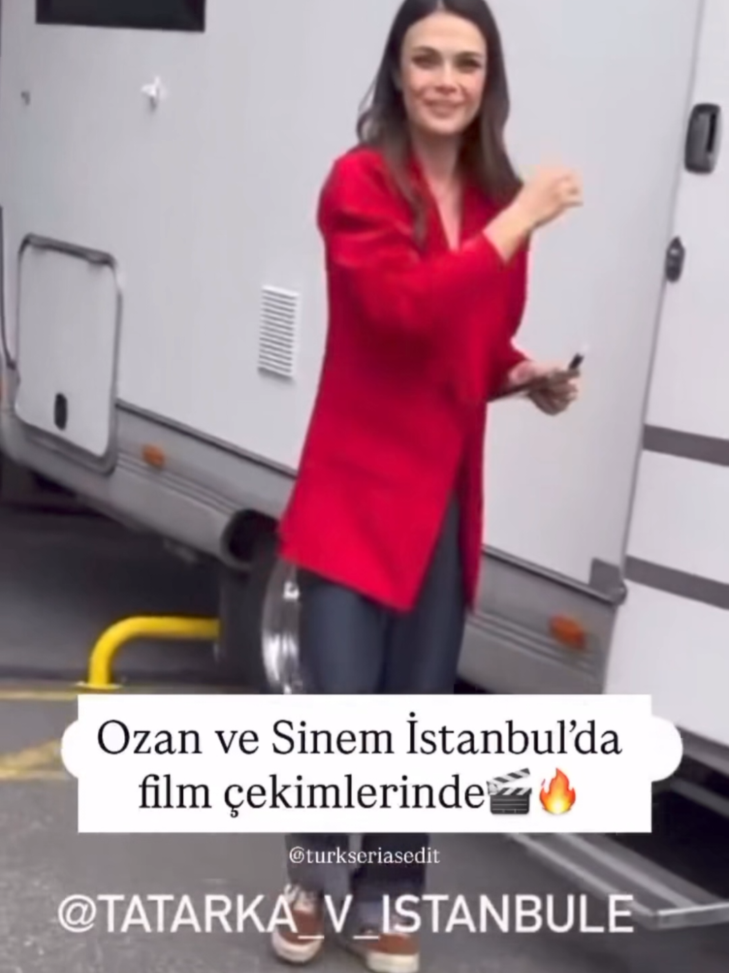 ozan akbaba ve sinem ünsal İstanbul'da go türkiye çekimlerinde 😍 #uzakşehir #cihal #sinemünsal #ozanakbaba #goturkey 