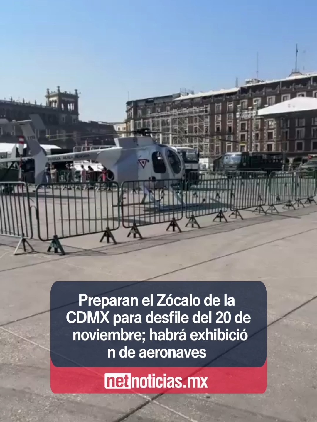 Preparan el Zócalo de la CDMX para desfile del 20 de noviembre; habrá exhibición de aeronaves #desfilemilitar #desfile #20denoviembre #exhibicion #aeronaves #CDMX #Zocalo