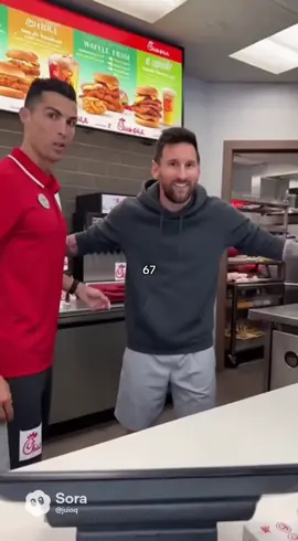 Ronaldo and Messi 67#ronaldo #messi #67 #sixseven #fyp 