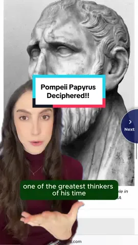 💥Breaking News from Pompeii 🏛️ This papyrus fragment found in the Villa dei Papiri in Ercolano remained a mystery for thousands of years… until today!! 🥰 Professor Ranocchia’s team was finally able to decipher it and discover that that text is basically ancient tea 🫖 about stoic philosopher Zeno of Citium 💅🏻  The magic that happens when archeologists and philologists unite forces with physicist and engineers 🤯 It’s exciting to think how much more we will progress in the world of archeology! So many discoveries ahead of us ✨ #teachersoftiktok #ancienthistory #EduTok #learn #historytok   