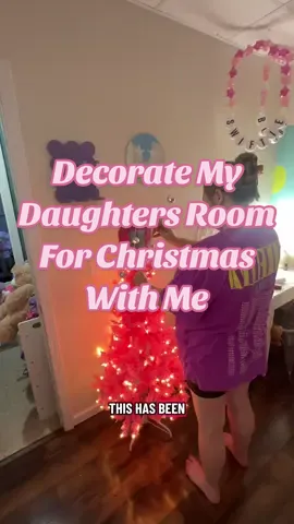 We decorated my daughters room for Christmas a little early this year! I’m 8 months pregnant so it had to be done. She loves her pink winter wonderland every year. #christmasdecorating #pinkchristmas #christmastradition #christmasdecoratingideas #christmasdecor 