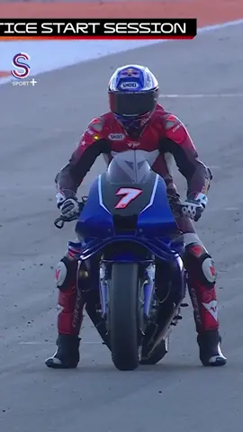 Toprak Razgatlıoğlu'nun test sürüşleri sonrası start antrenmanı! 🇹🇷🌟 #SadeceSpor #toprakrazgatlıoğlu #motogp 