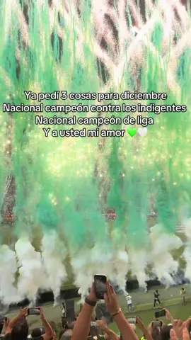 Vamos los verdes 💚🤍 #fyp #atleticonacional #sdvsf 