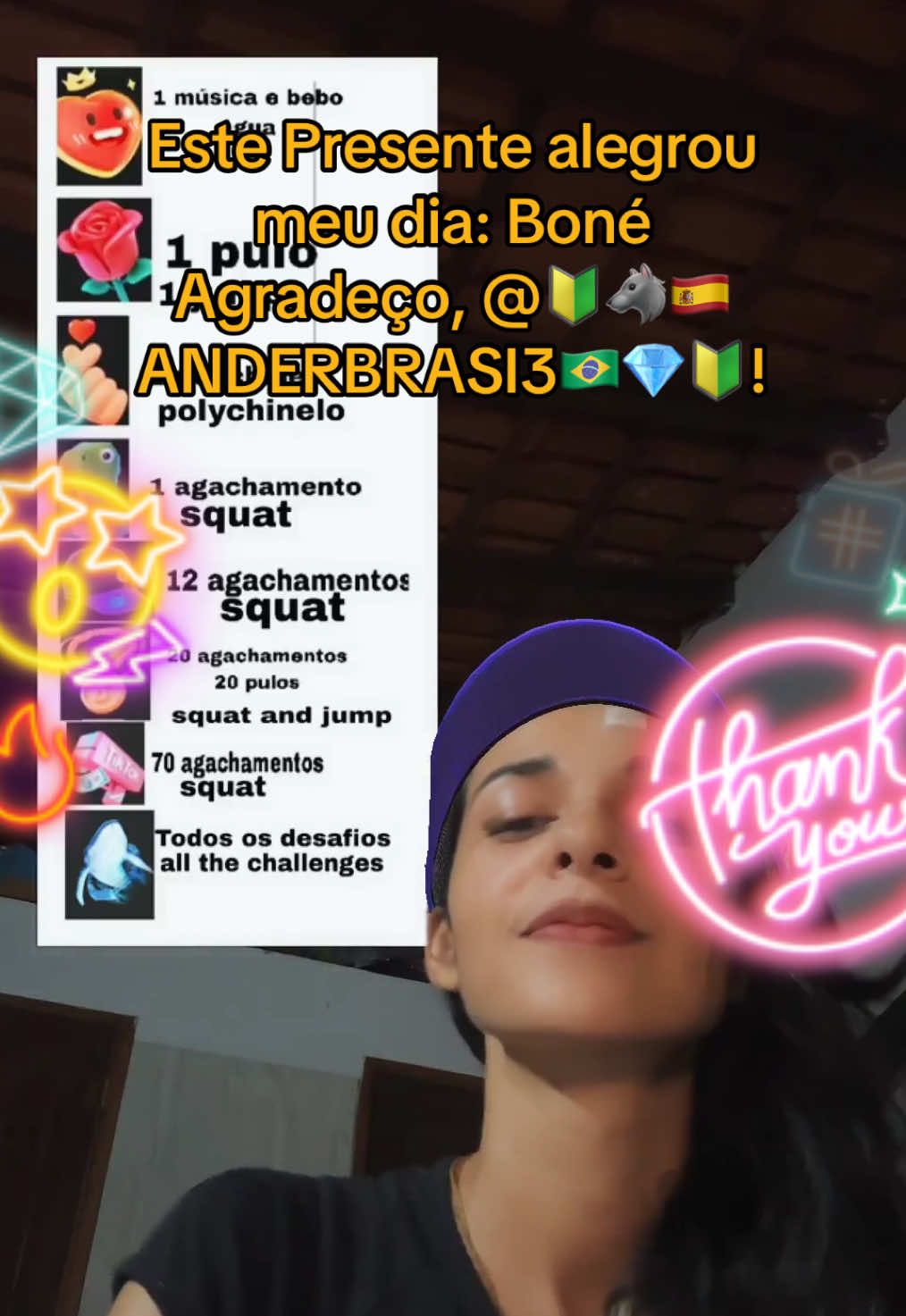 🔰🐺🇪🇦ANDERBRASI3🇧🇷💎🔰, te agradeço muito por este Presente maravilhoso que você enviou na minha LIVE! Nunca vou me esquecer disso.@🔰🐺🇪🇦ANDERBRASI3🇧🇷💎🔰 #tiktoklive #livehighlights #livegift #cap #boné 