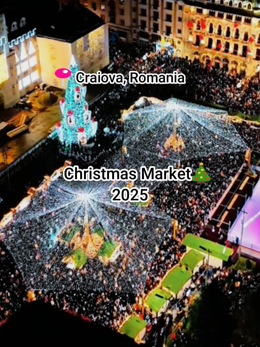 Christmas Market – Craiova, Romania 🎄✨ One of Europe’s Most Beautiful Christmas Markets! 🇷🇴 #Craiova #Romania #Christmas #ChristmasMarket #HolidayVibes #WinterWonderland  #HolidaySeason