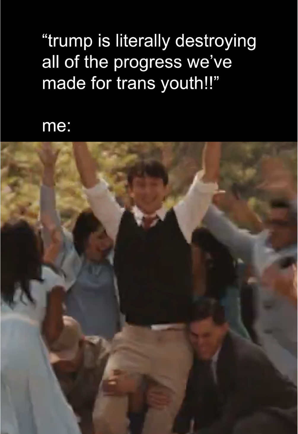 never gonna stop celebrating children being protected from gender ideology 