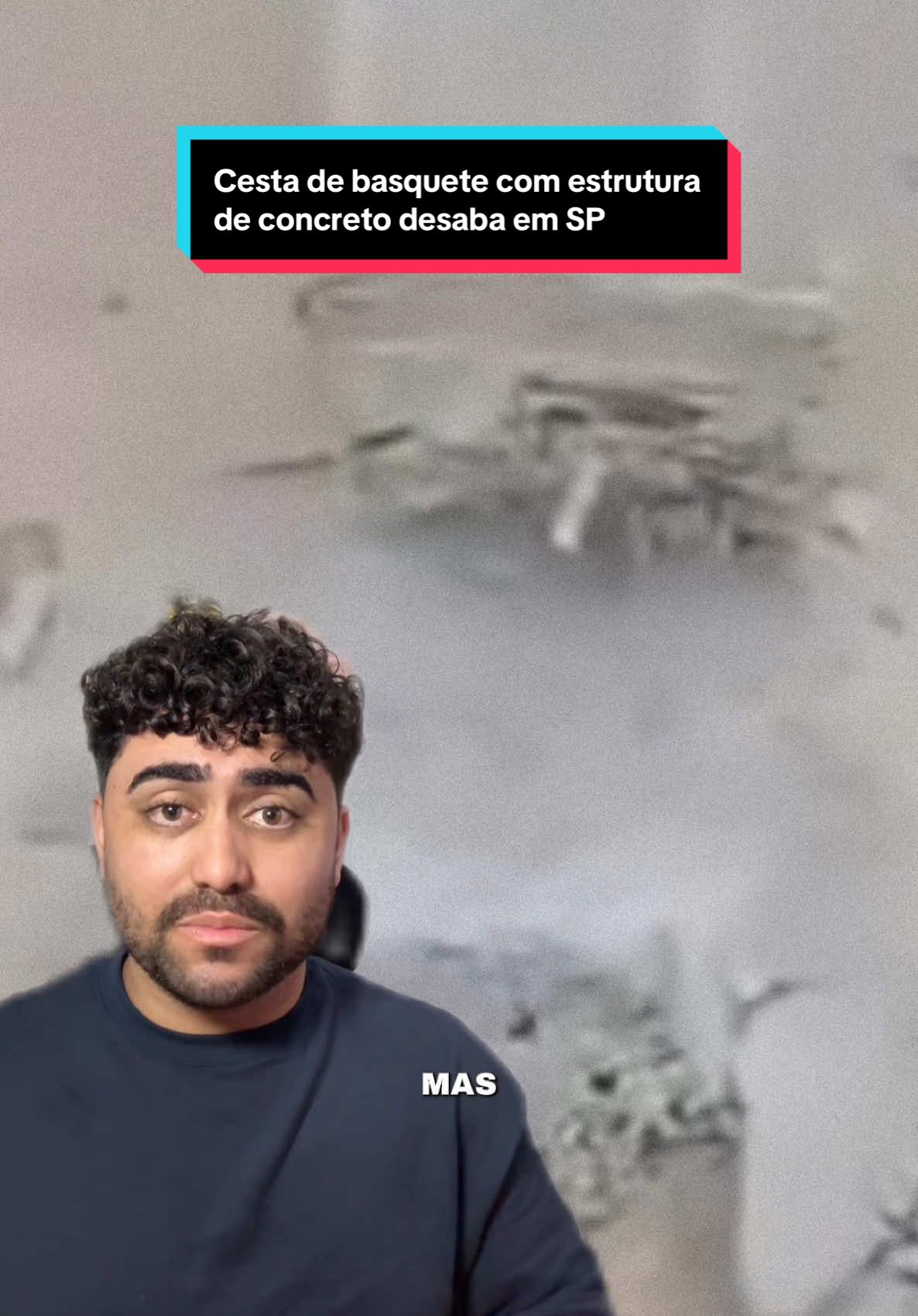 Estrutura de concreto de cesta de basquete desabou, o jovem Levi Edson estava jogando com os amigos em uma quadra pública quando se pendurou na cesta. #basquetebrasil #basquete  #zl #sp 