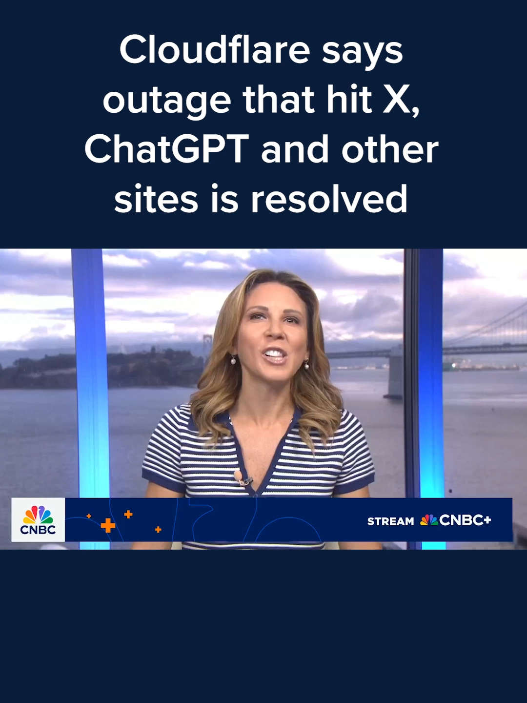 #Cloudflare was hit by an outage that knocked several major websites and services offline for several hours. Many sites came back online within a few hours. In an update to its status page, Cloudflare said it had implemented a fix to resolve the outage, though it noted some users may still experience issues accessing its online dashboard. Read more at the #linkinbio or tap on your screen. #CNBC
