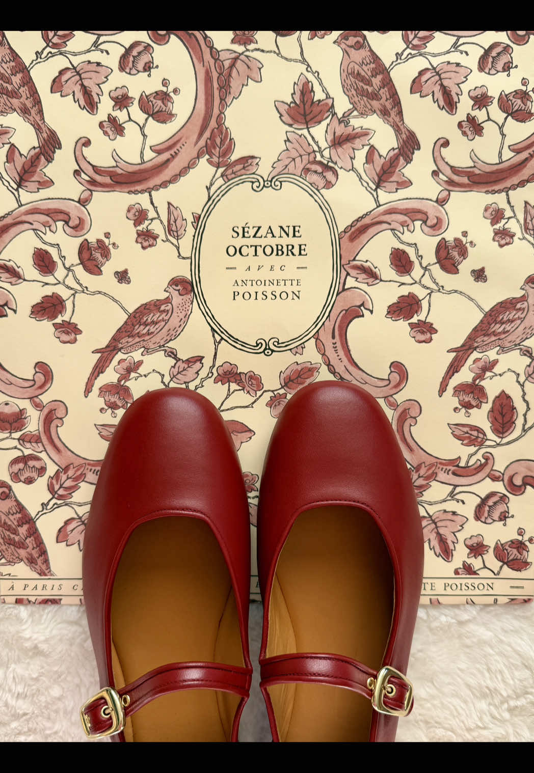 my first ever @Sézane order and I’m so happy with my ballet flats  #sezane #sezanehaul #balletflats #flats #unboxing