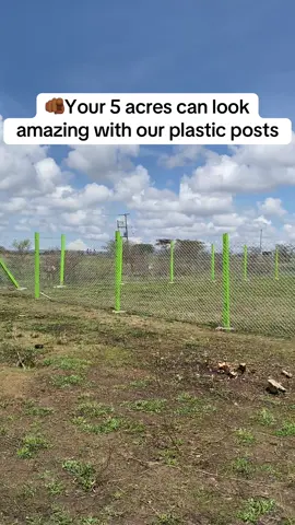 🤌🏾We installed these plastic posts & painted them as per client’s request.  🤲🏾With the future plans to keep livestock we recommended 4 inch x 8 feet plastic posts. 🤙🏾 Call/Whatsapp 0113274664 We make your shamba look this good! 👌🏾 #plasticposts #timaogroup #tiktokviral #fencing #acres 
