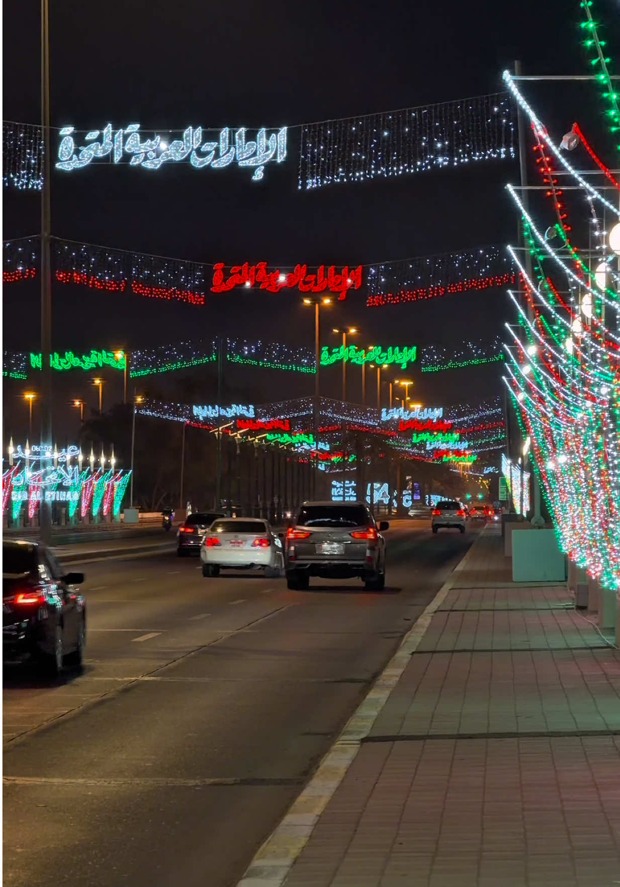 العين تتزين بأجمل حلّة احتفالاً  باليوم الوطني الـ54 🇦🇪 #الامارات #اليوم_الوطني #مدينة_العين #explore #alain 