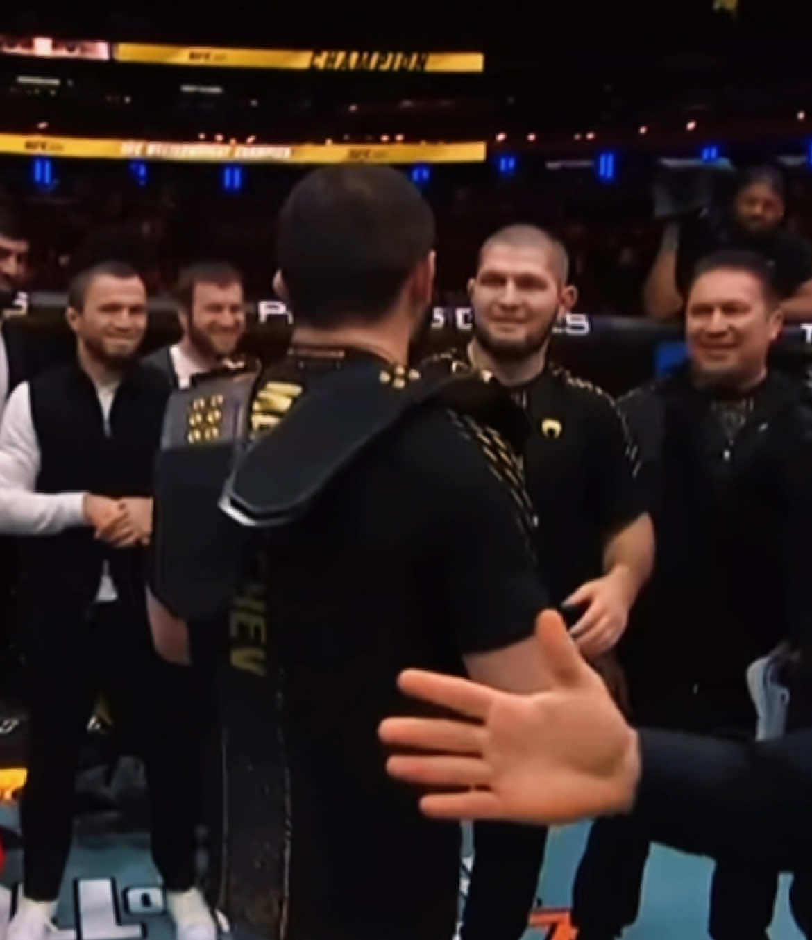 Ride or died type of brotherhood, when you’re on top of the world and having real friends to celebrate with… #islammakhachev #khabibteam #dagestan 